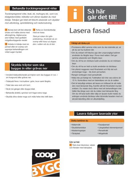 Lasera fasad och fasaddetaljer - Coop