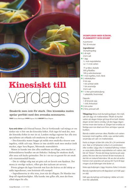 Kinesiskt till - Coop