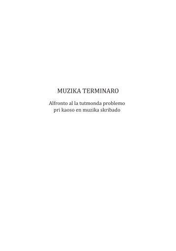 MUZIKA TERMINARO - Eventoj