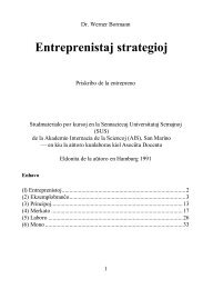Dr. Werner Bormann: Entreprenistaj strategioj - Eventoj