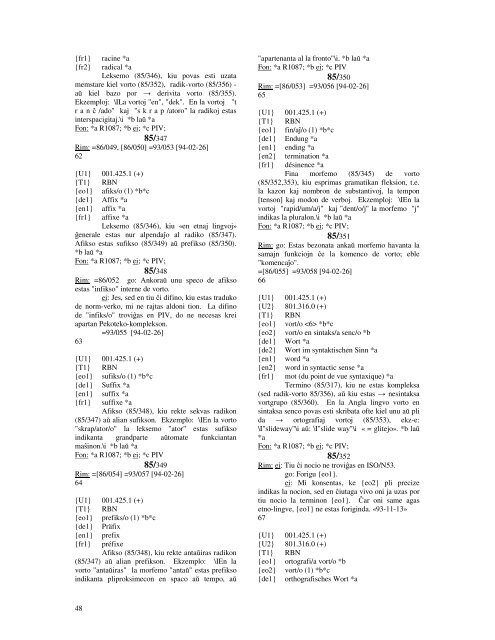 Perkomputora Termino-Kolekto (Pekoteko) 1985-1994 - Eventoj