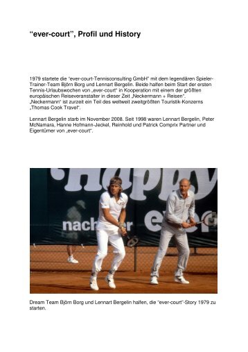 Profile and history - Ever-Court GmbH Tennisconsulting