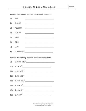 Scientific Notation and Unit Prefixes