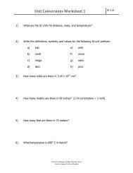 Metric conversion worksheet with answers chemistry