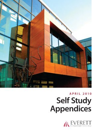 Self Study Appendices - Everett Community College