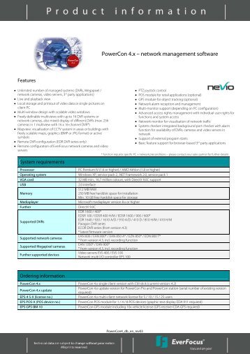 PowerCon 4.x ? network management software - EverFocus