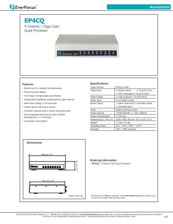 EverPlex 4CQ / EverPlex8CQ - Everfocus