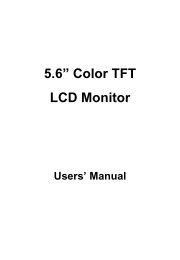 5.6? Color TFT LCD Monitor - Security Camera Systems