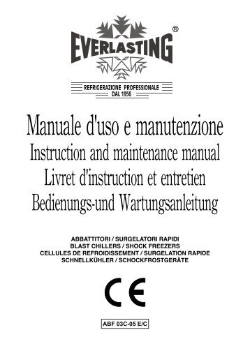 MANUALE ABBATTITORI DI TEMPERATURA - Everlasting