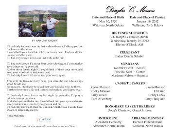 Monson Doug.p65 - Everson Funeral Home