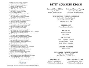 Keogh Betty Coughlin.p65 - Everson Funeral Home