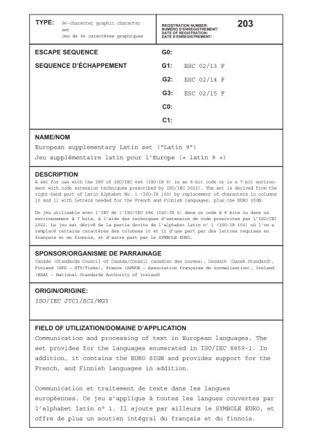 Iso Ir Reg 59 15 Lat9 Evertype