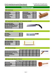 Werkzeug EVP - EVG Holzfachmarkt Neugersdorf