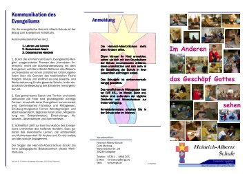 Flyer - Heinrich-Albertz-Schule