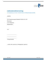 Lieferantenrahmenvertrag (KoV IV) - EVI