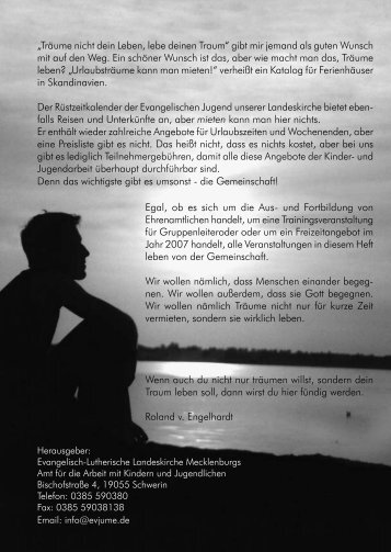 Rüstzeitenplan 2007 bearbeitet.indd - Evangelische Jugend ...