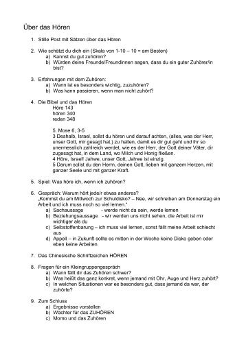 Über das Hören