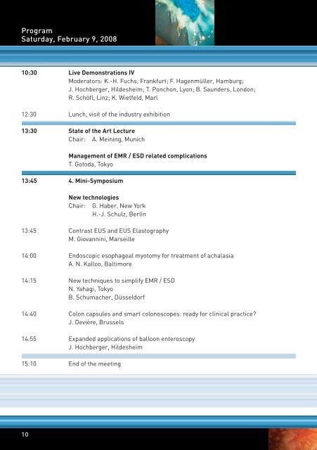 10th international symposium: diagnostic and therapeutic ...