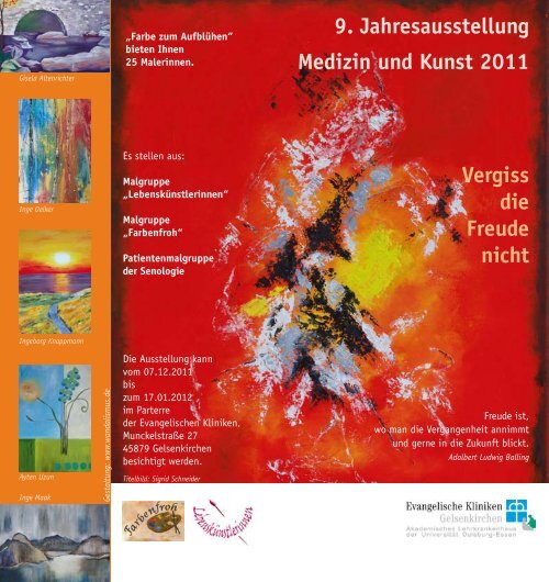 Flyer zur Veranstaltung - Evangelische Kliniken Gelsenkirchen GmbH