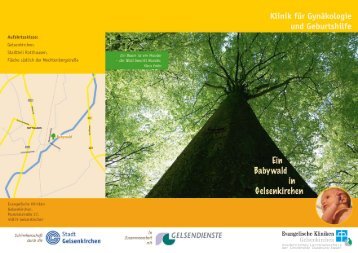 Flyer zum Babywald - Ev. Kliniken Gelsenkirchen