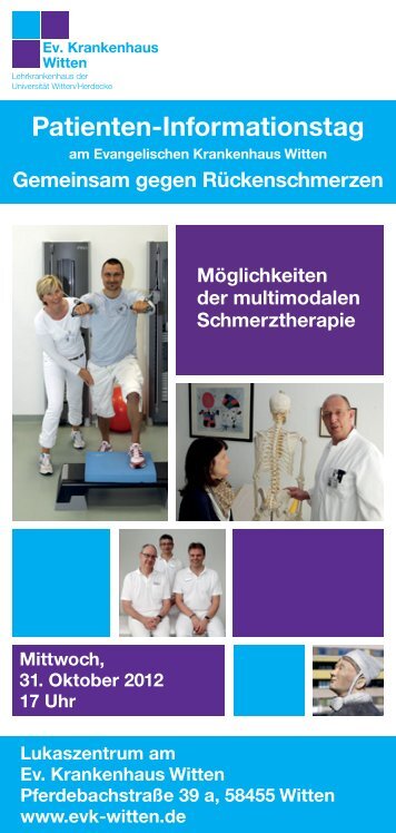 Patienten-Informationstag - Evangelisches Krankenhaus Witten