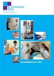 Qualitätsbericht 2011 - Evangelisches Krankenhaus Witten