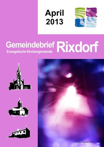 April 2013 - Ev. Kirchengemeinde Rixdorf