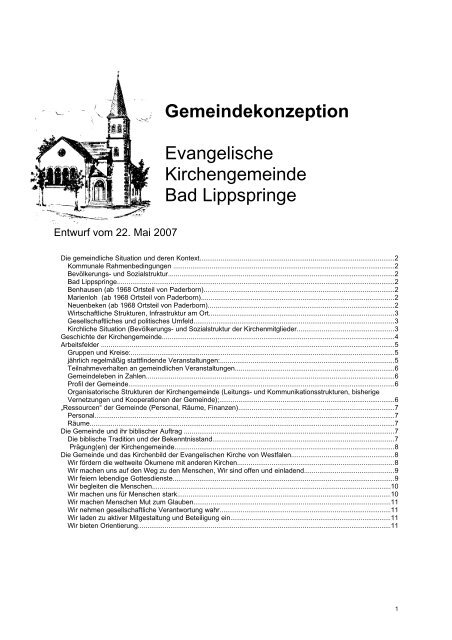 "Gemeinde-Konzeption" zur Diskussion gestellt - Evangelische ...