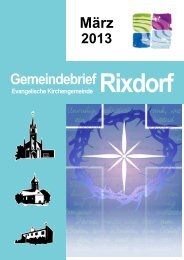 März 2013 - Ev. Kirchengemeinde Rixdorf