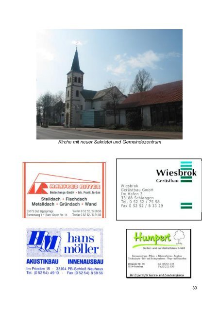 Festschrift - Evangelische Kirche Bad Lippspringe