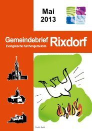 Mai 2013 - Ev. Kirchengemeinde Rixdorf