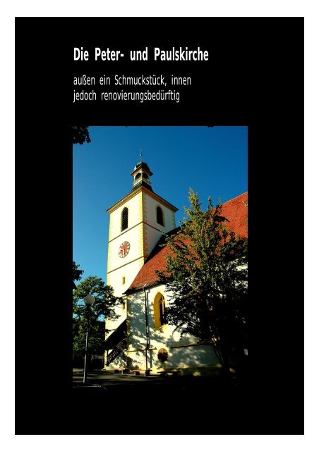 Renovierung der Peter- und Paulskirche Köngen