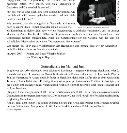 Gemeindebrief Nr. 4 Mai - Juni 2007 - Evangelische ...
