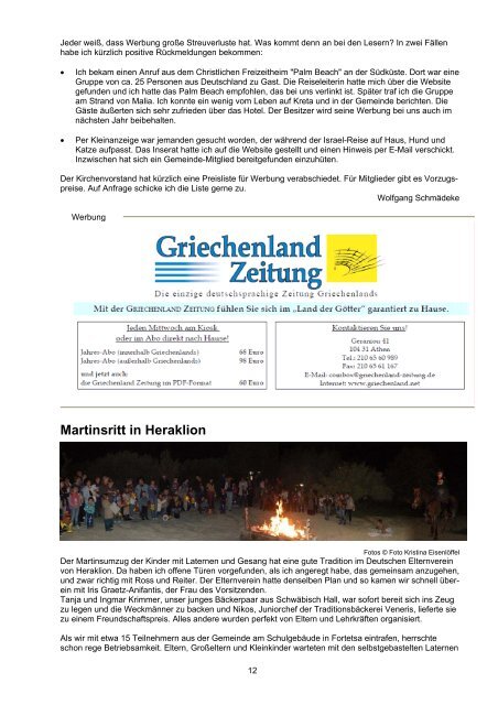 Gemeindebrief Nr. 19 November 2010 - März 2011 - Evangelische ...