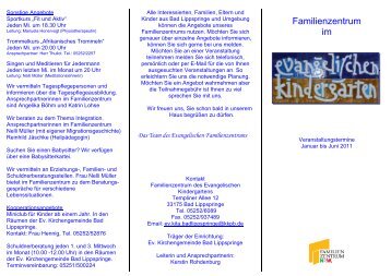 aktuellen Programm - Evangelische Kirche Bad Lippspringe