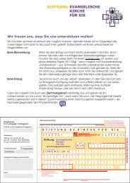 Der Zeichnungsbrief für unsere Stiftung mit Überweisungsträger