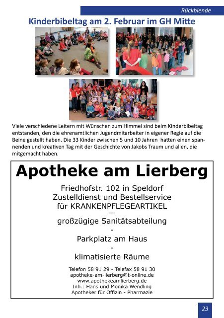 GEMEINDEBRIEF - Evangelische Kirchengemeinde Speldorf