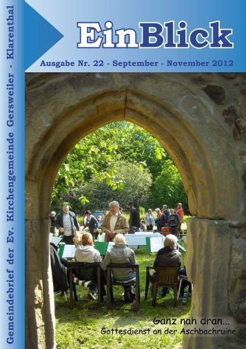 + EinBlick September 2012 - Evangelische Kirche Saar