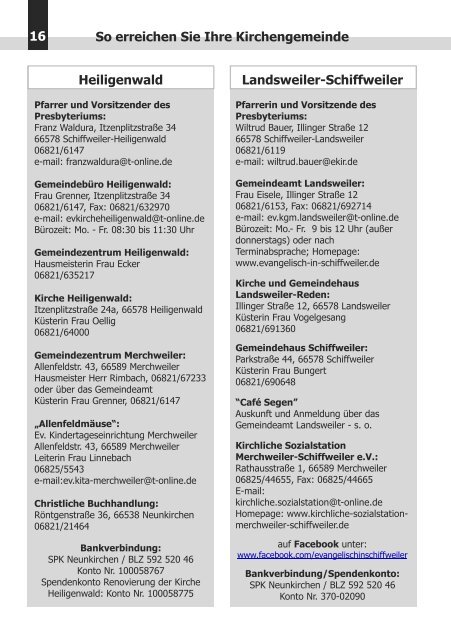 + PDF (1) Download - Evangelische Kirche Saar