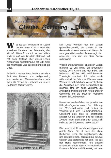 + PDF (1) Download - Evangelische Kirche Saar