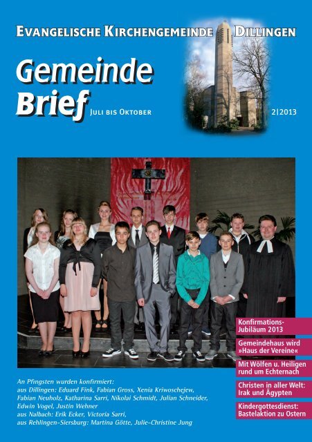 Pdf 1 Evangelische Kirche Saar