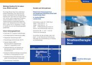 Strahlentherapie - Ev. Krankenhaus Wesel