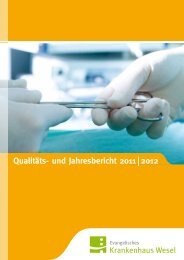 Qualitäts- und Jahresbericht 2011 |2012 - Ev. Krankenhaus Wesel