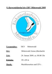 9. Karwendelpokal des EKV Mittenwald 2009 - EVL Eiskunstlauf