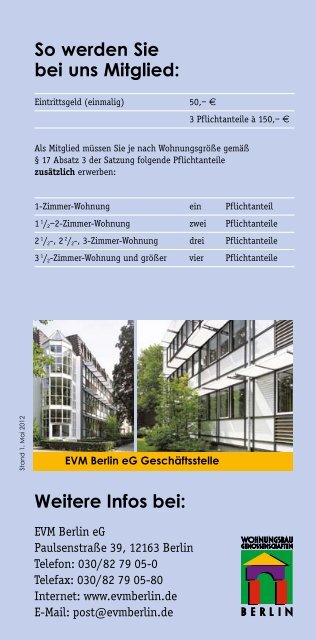 unserem Flyer - EVM Berlin eG