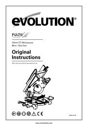 FURY6 Instruction Manual - Evolution Power Tools Ltd.