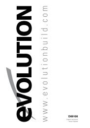 manuel d'utilisation - Evolution Power Tools Ltd.