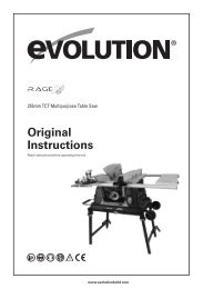 Original Instructions - Evolution Power Tools Ltd.