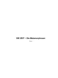 DIE ZEIT - Die Metamorphosen - Universität Konstanz