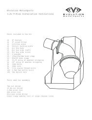 Evolution MotorSports 3.2L V-Flow Installation Instructions